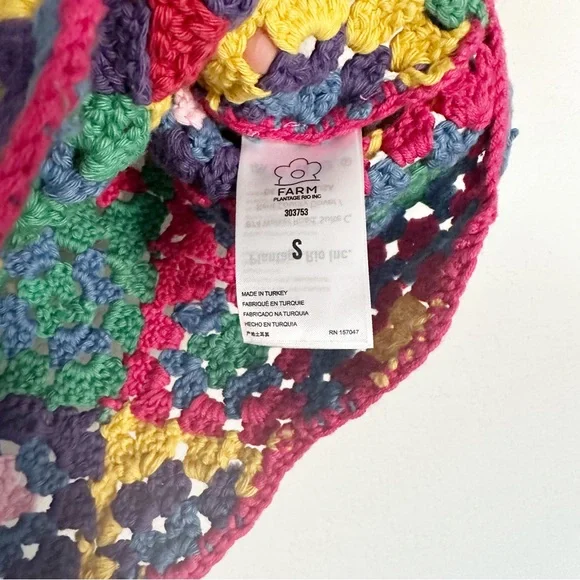 NWT Farm Rio Crochet Square Flutter Sleeve Vest Top Sz S - Picture 5 of 7